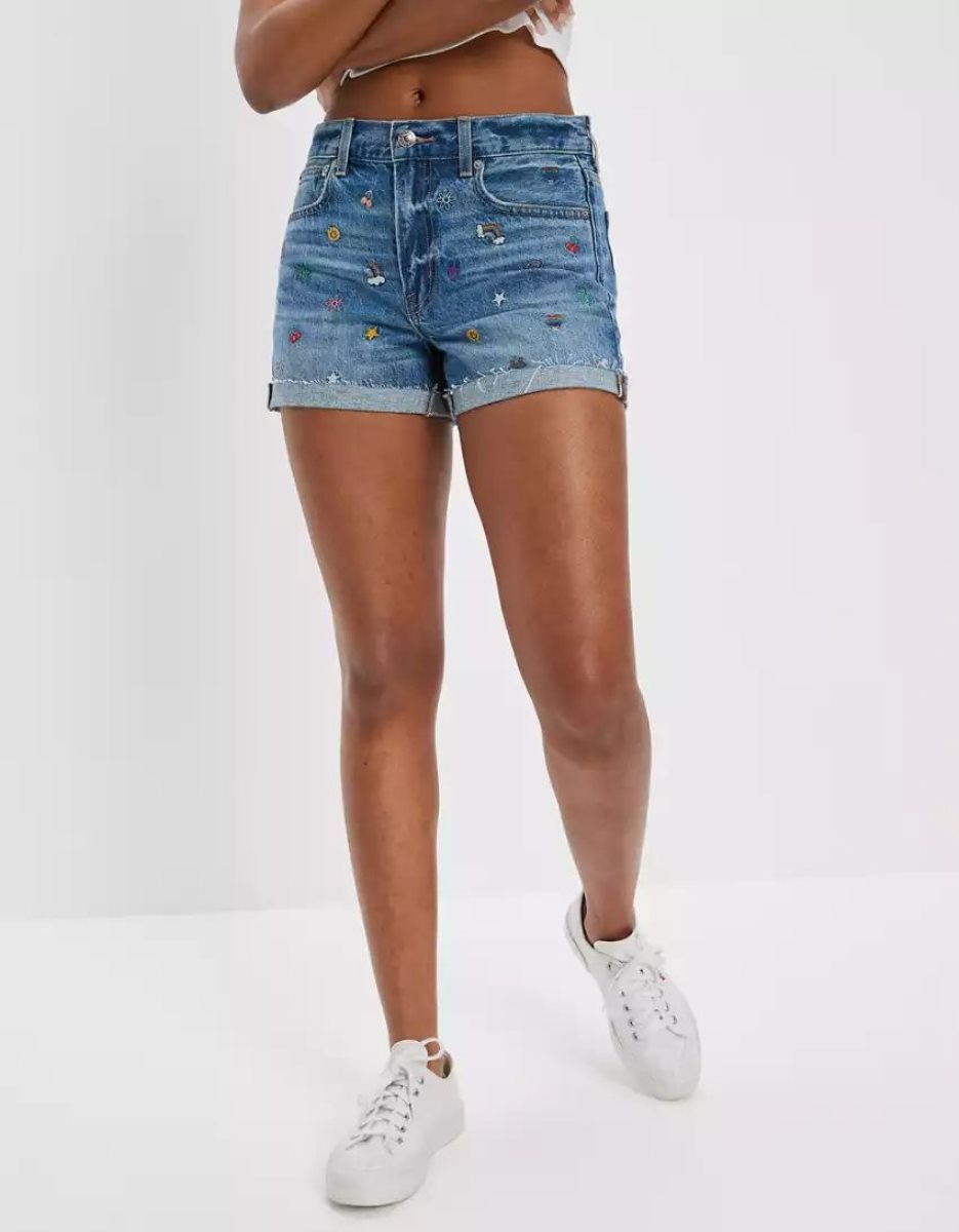 Shorts American Eagle AE Denim '90s Boyfriend Indigo Femme | TEX-39264485